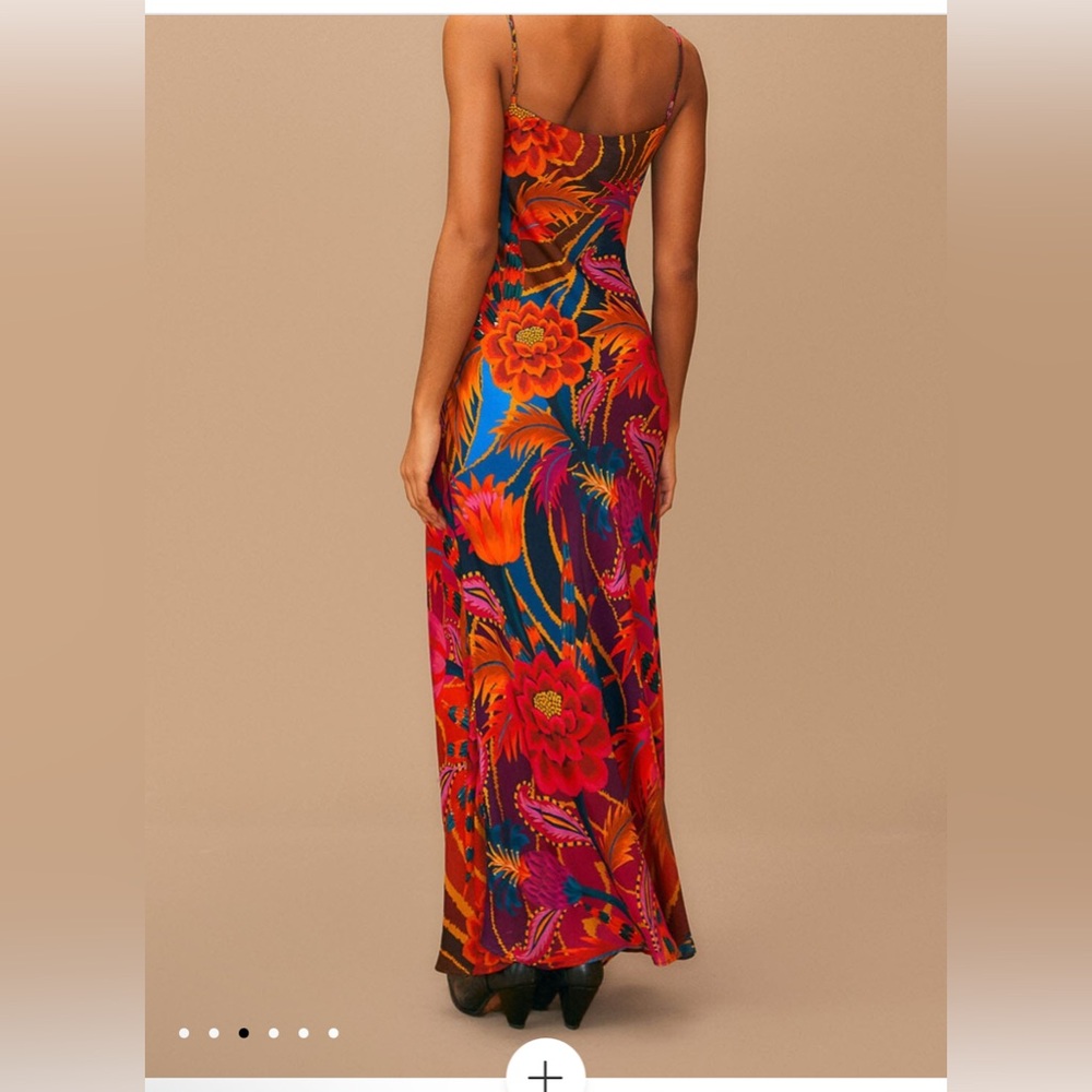 Vintage Wave Multicolor Lenzing™ Ecovero™ Viscose Maxi Dress - Picture 4 of 8